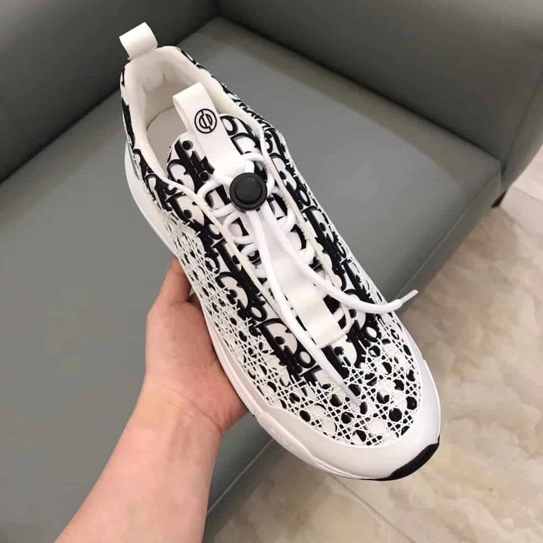 DIOR B24 CANNAGE MOTIF BLACK SNEAKER – CD21 Popular 7429