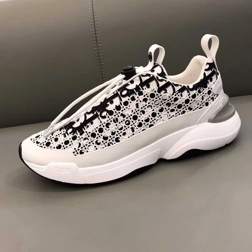 DIOR B24 CANNAGE MOTIF BLACK SNEAKER – CD21 Popular 7429