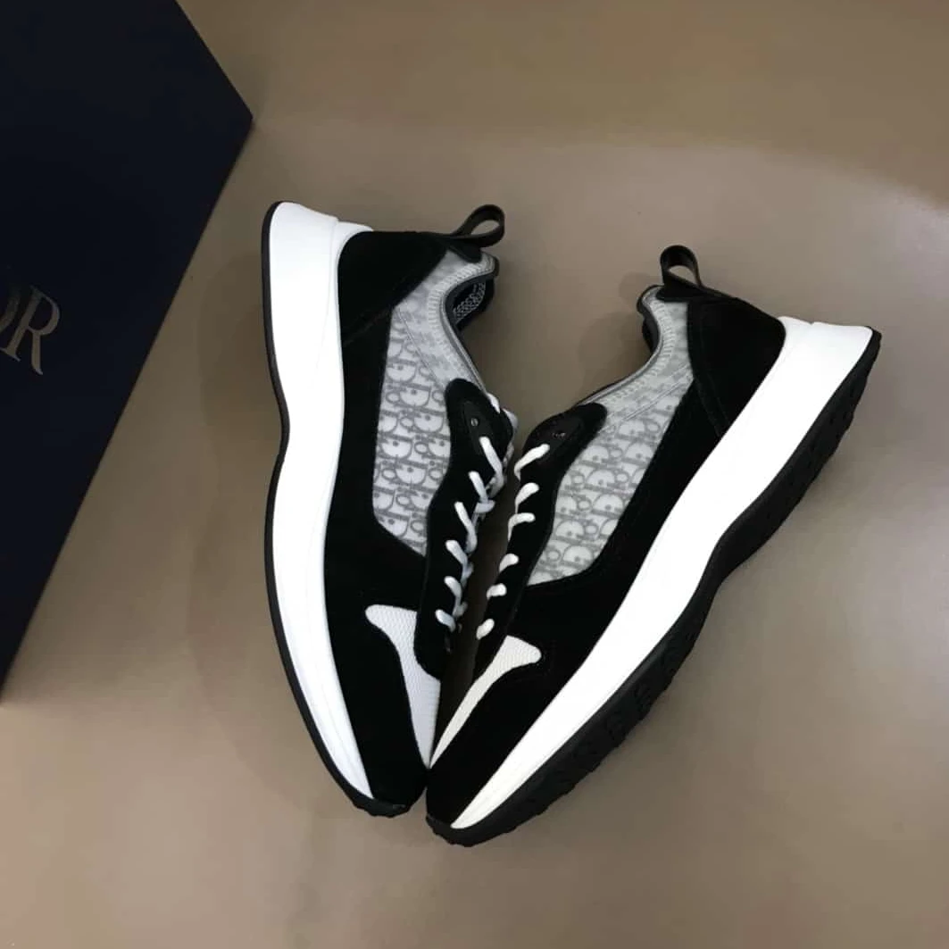 DIOR B25 OBLIQUE BLACK SUEDE RUNNER – CD37 TopPick 5281