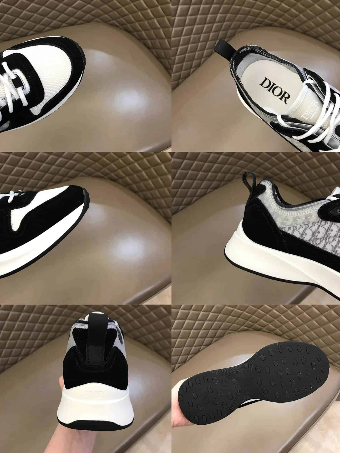 DIOR B25 OBLIQUE BLACK SUEDE RUNNER – CD37 TopPick 5281