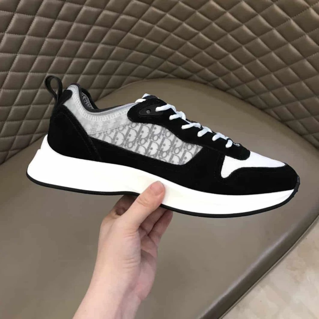 DIOR B25 OBLIQUE BLACK SUEDE RUNNER – CD37 TopPick 5281