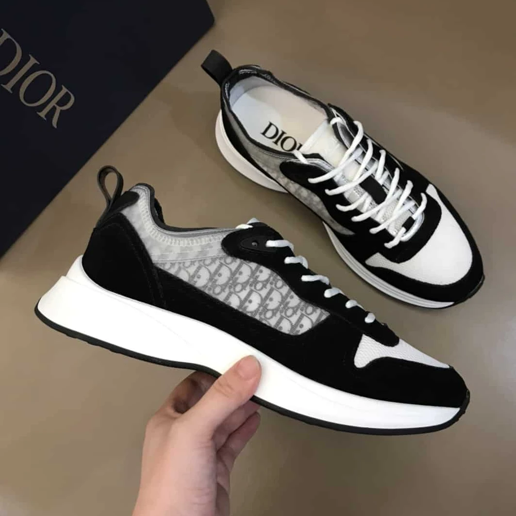 DIOR B25 OBLIQUE BLACK SUEDE RUNNER – CD37 TopPick 5281