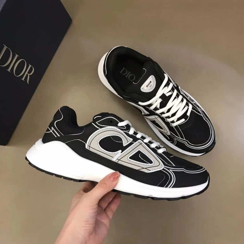 DIOR B30 SNEAKERS BLACK MESH AND TECHNICAL FABRIC – CD88 EasyMatch 3055
