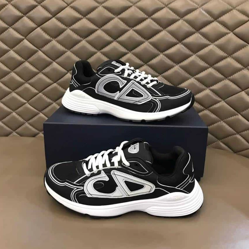 DIOR B30 SNEAKERS BLACK MESH AND TECHNICAL FABRIC – CD88 EasyMatch 3055