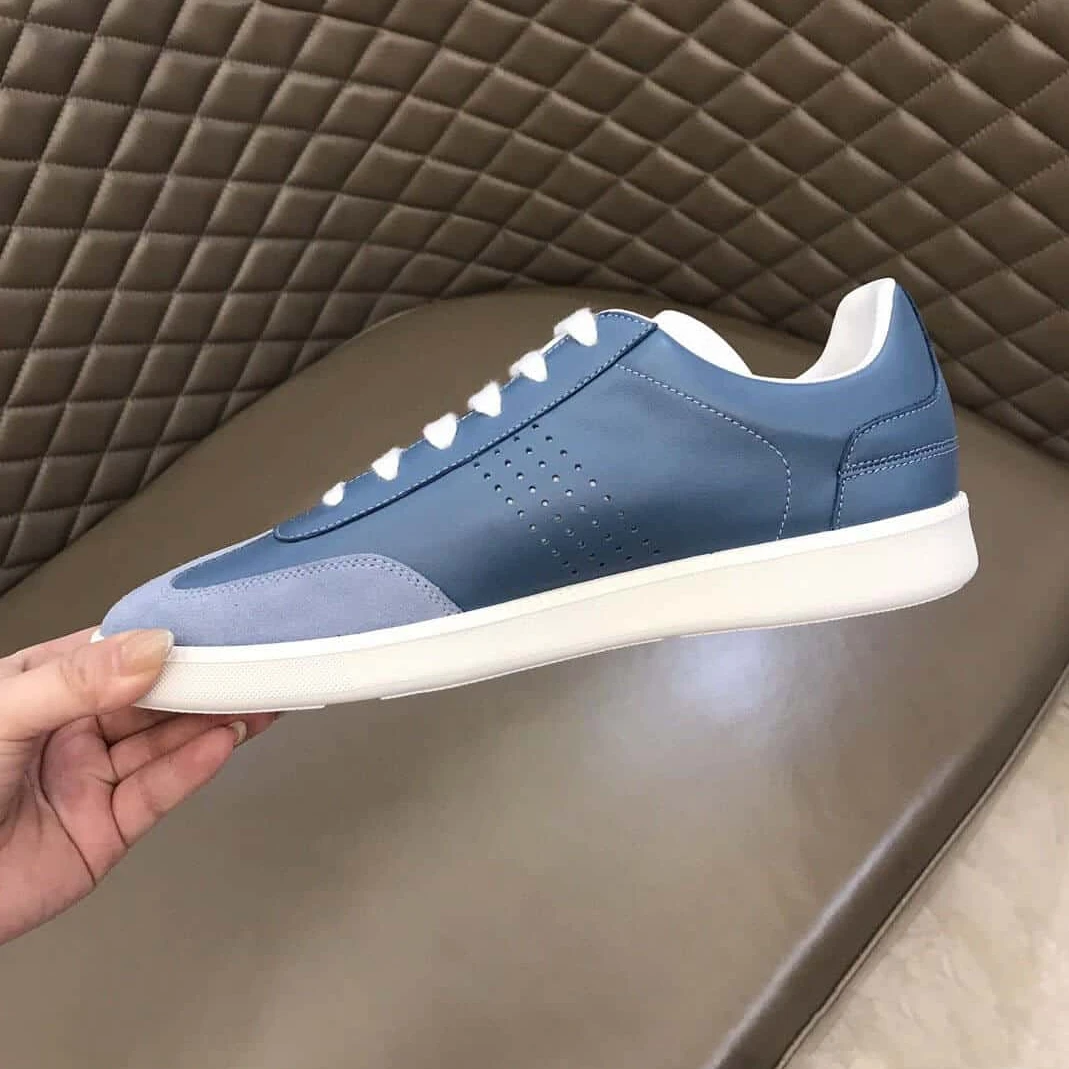DailyWear 8812 DIOR B01 SNEAKER BLUE SMOOTH CALFSKIN AND SUEDE WITH DIOR AND SHAWN SIGNATURE – CD57