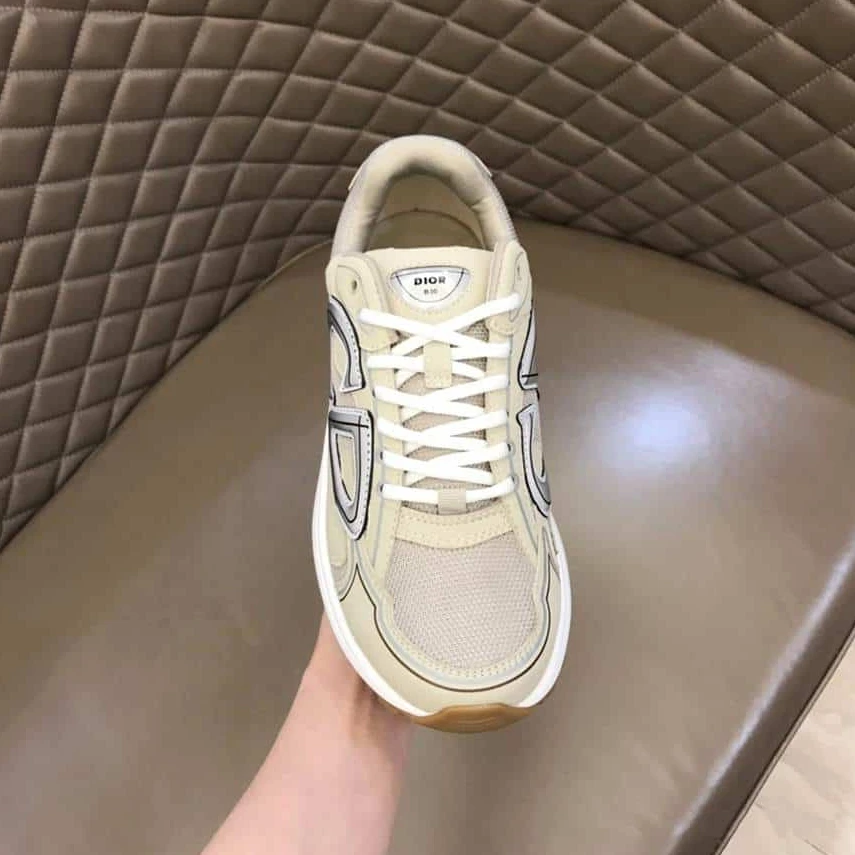 Fashionable 3079 DIOR B30 SNEAKERS CREAM MESH AND TECHNICAL FABRIC – CD89