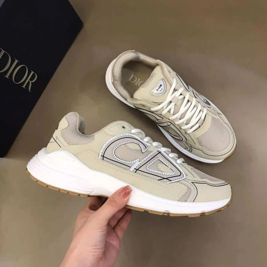 Fashionable 3079 DIOR B30 SNEAKERS CREAM MESH AND TECHNICAL FABRIC – CD89