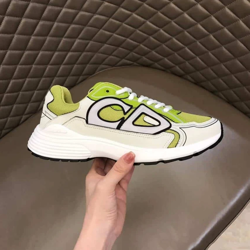 GoodFit 866 DIOR B30 SNEAKER YELLOW MESH AND WHITE TECHNICAL FABRIC – CD87