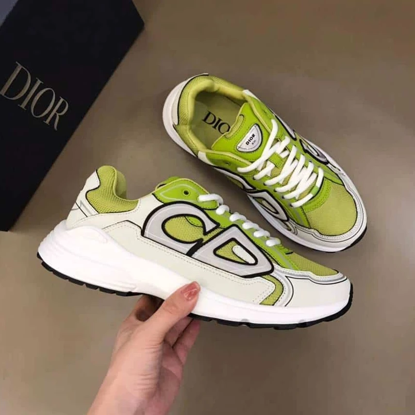 GoodFit 866 DIOR B30 SNEAKER YELLOW MESH AND WHITE TECHNICAL FABRIC – CD87