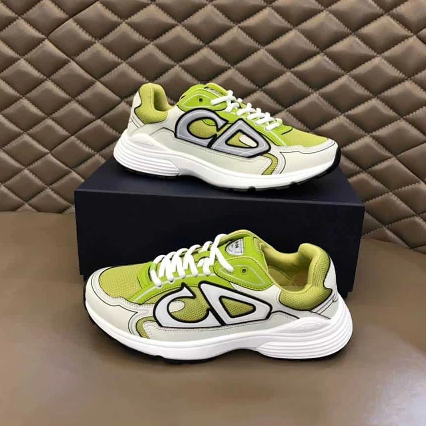 GoodFit 866 DIOR B30 SNEAKER YELLOW MESH AND WHITE TECHNICAL FABRIC – CD87