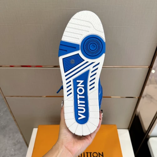 HighQuality 8174 LOUIS VUITTON SKATE SNEAKERS IN BLUE  – LSVT327