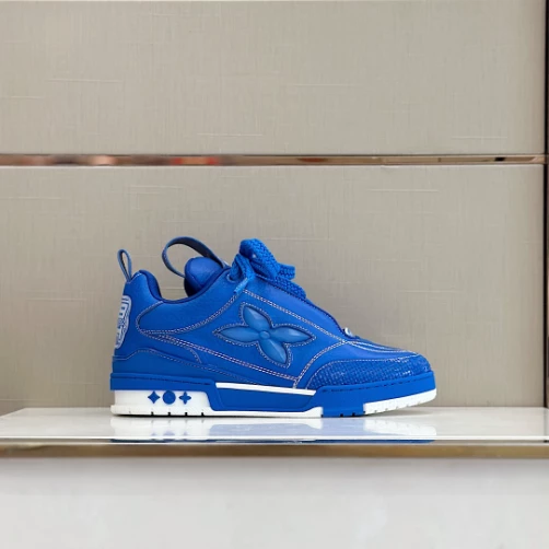 HighQuality 8174 LOUIS VUITTON SKATE SNEAKERS IN BLUE  – LSVT327