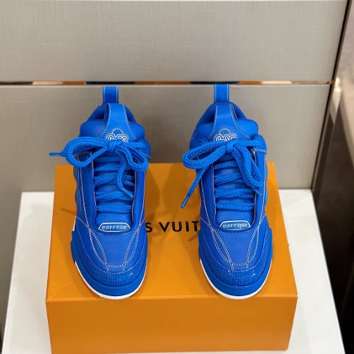 HighQuality 8174 LOUIS VUITTON SKATE SNEAKERS IN BLUE  – LSVT327