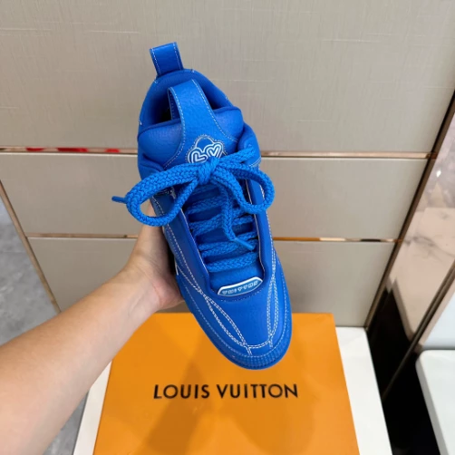 HighQuality 8174 LOUIS VUITTON SKATE SNEAKERS IN BLUE  – LSVT327