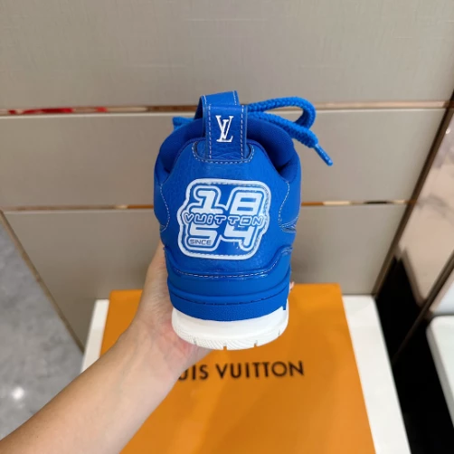 HighQuality 8174 LOUIS VUITTON SKATE SNEAKERS IN BLUE  – LSVT327