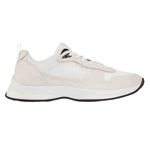 HighQuality 829 DIOR B25 OBLIQUE WHITE SUEDE RUNNER – CD38