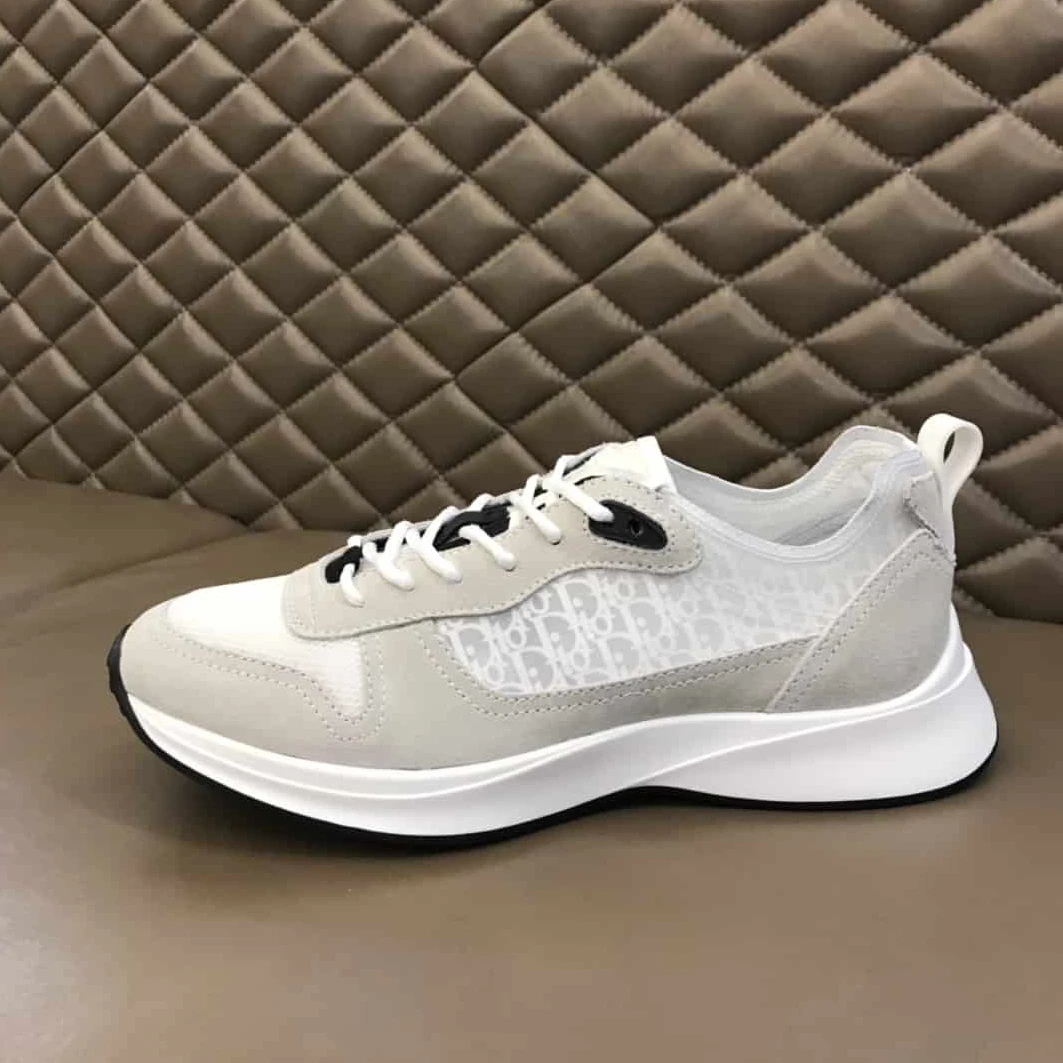 HighQuality 829 DIOR B25 OBLIQUE WHITE SUEDE RUNNER – CD38