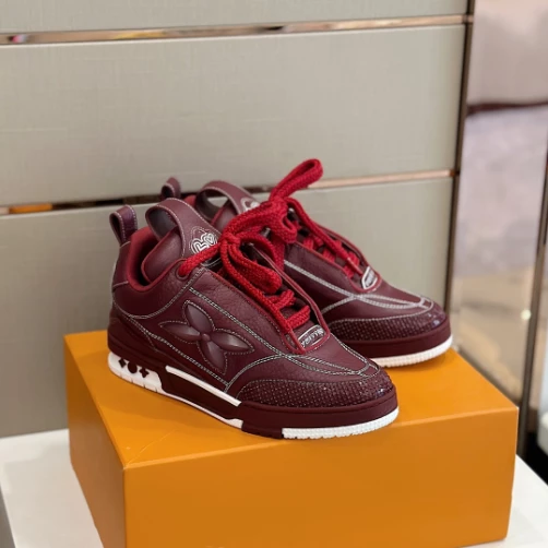 LOUIS VUITTON SKATE SNEAKERS IN BORDEAUX RED – LSVT326 DailyWear 5571
