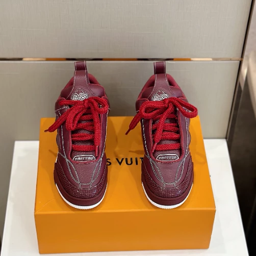 LOUIS VUITTON SKATE SNEAKERS IN BORDEAUX RED – LSVT326 DailyWear 5571