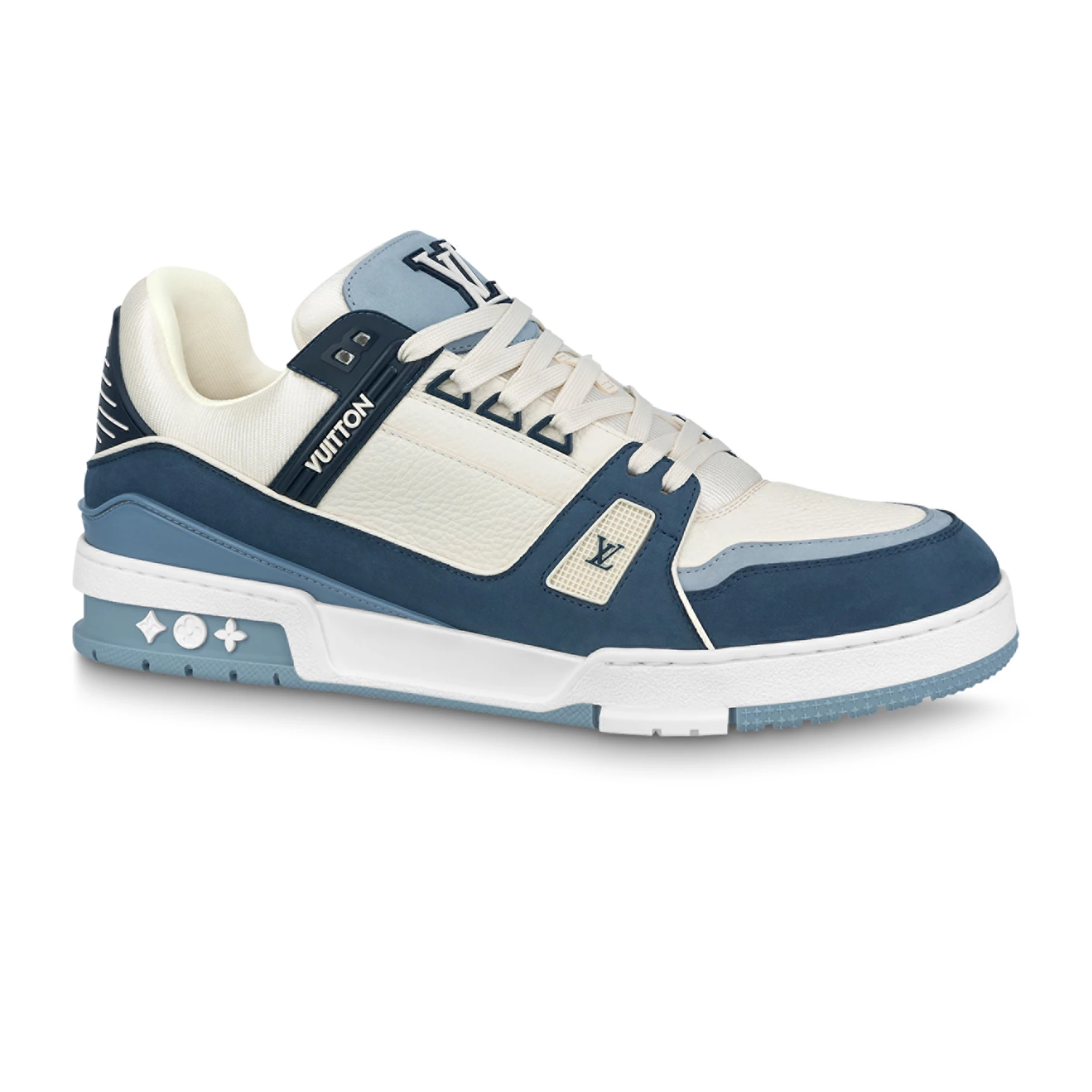 LOUIS VUITTON TRAINER SNEAKERS IN WHITE AND BLUE – LSVT330 SportInspired 7464