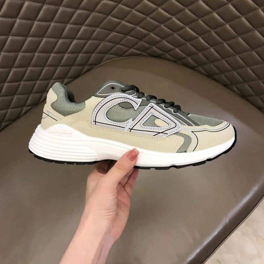 SmartChoice 5789 DIOR B30 SNEAKERS OLIVE MESH AND CREAM TECHNICAL FABRIC – CD86
