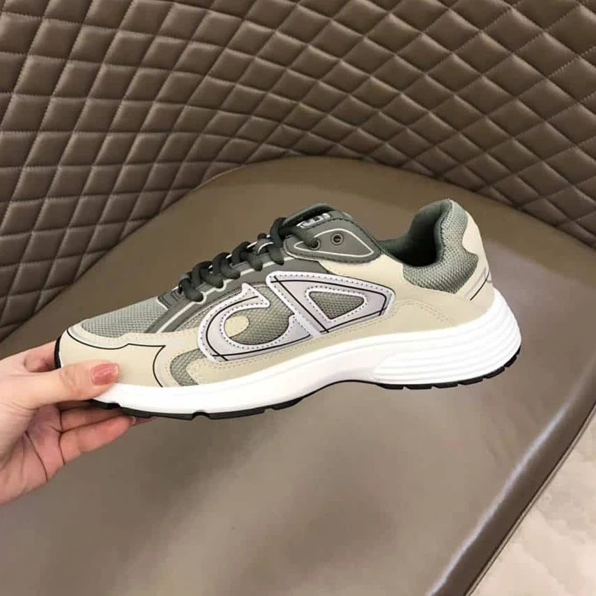 SmartChoice 5789 DIOR B30 SNEAKERS OLIVE MESH AND CREAM TECHNICAL FABRIC – CD86