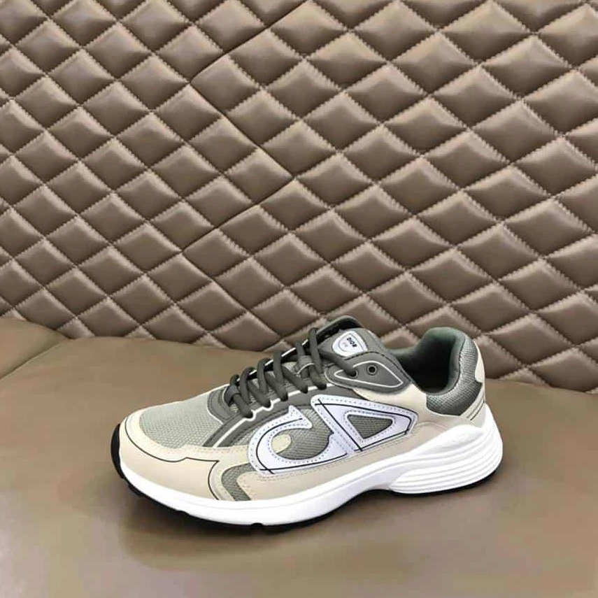 SmartChoice 5789 DIOR B30 SNEAKERS OLIVE MESH AND CREAM TECHNICAL FABRIC – CD86