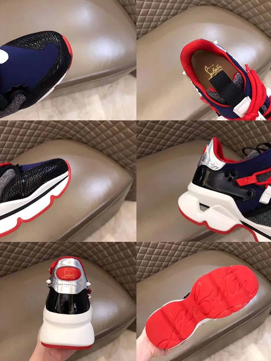 TopPick 5012 CHRISTIAN LOUBOUTIN RED- RUNNER SNEAKER – CL057