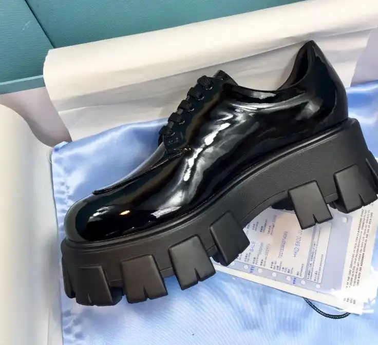 hype Prada Leather Shoes