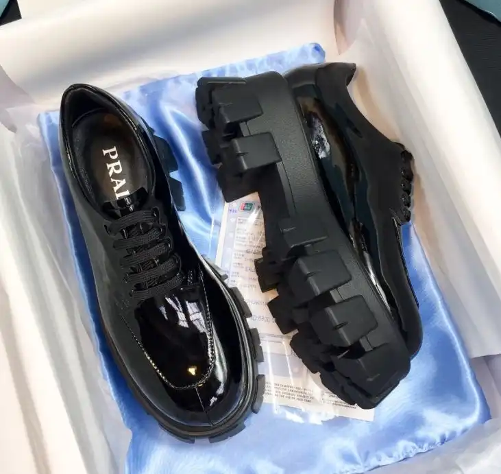 hype Prada Leather Shoes