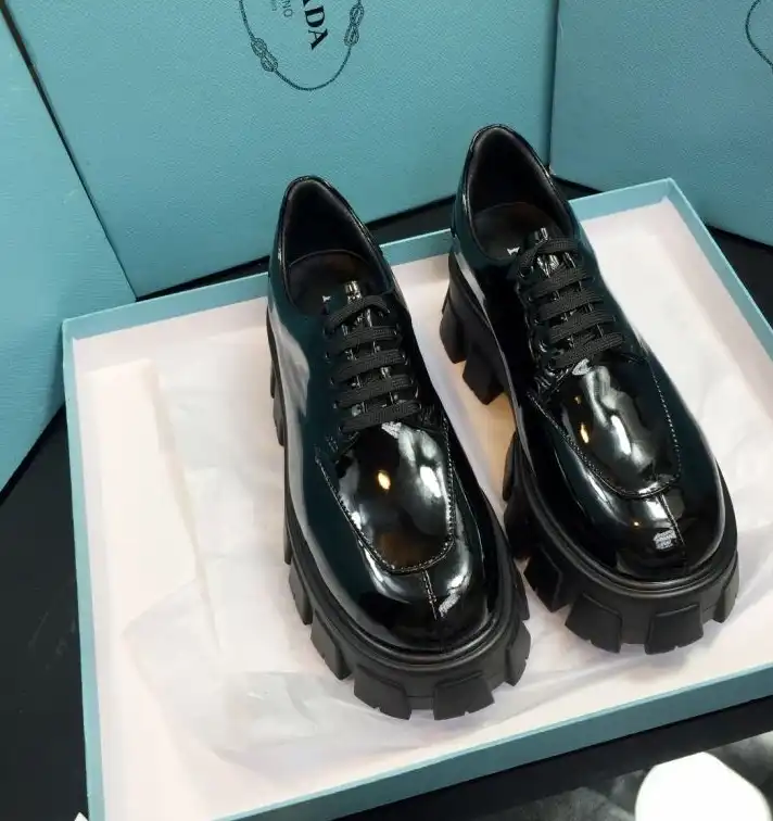 hype Prada Leather Shoes