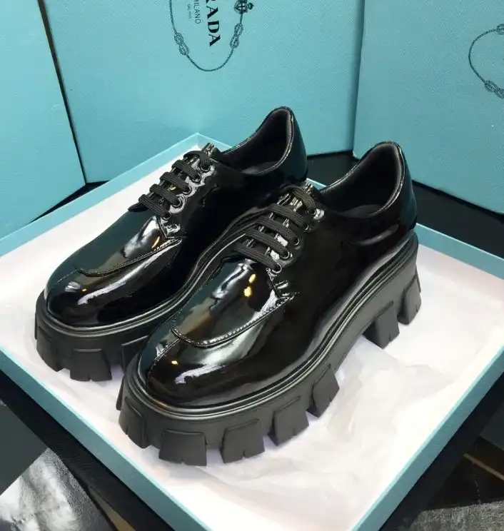 hype Prada Leather Shoes