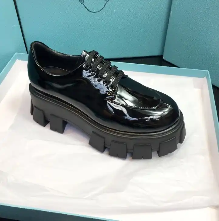 hype Prada Leather Shoes