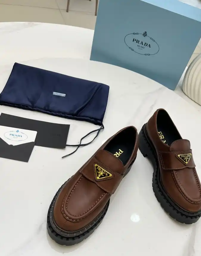 hype Prada Leather Shoes