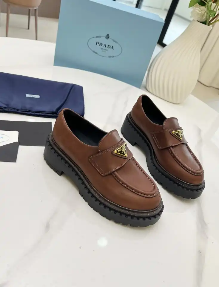 hype Prada Leather Shoes