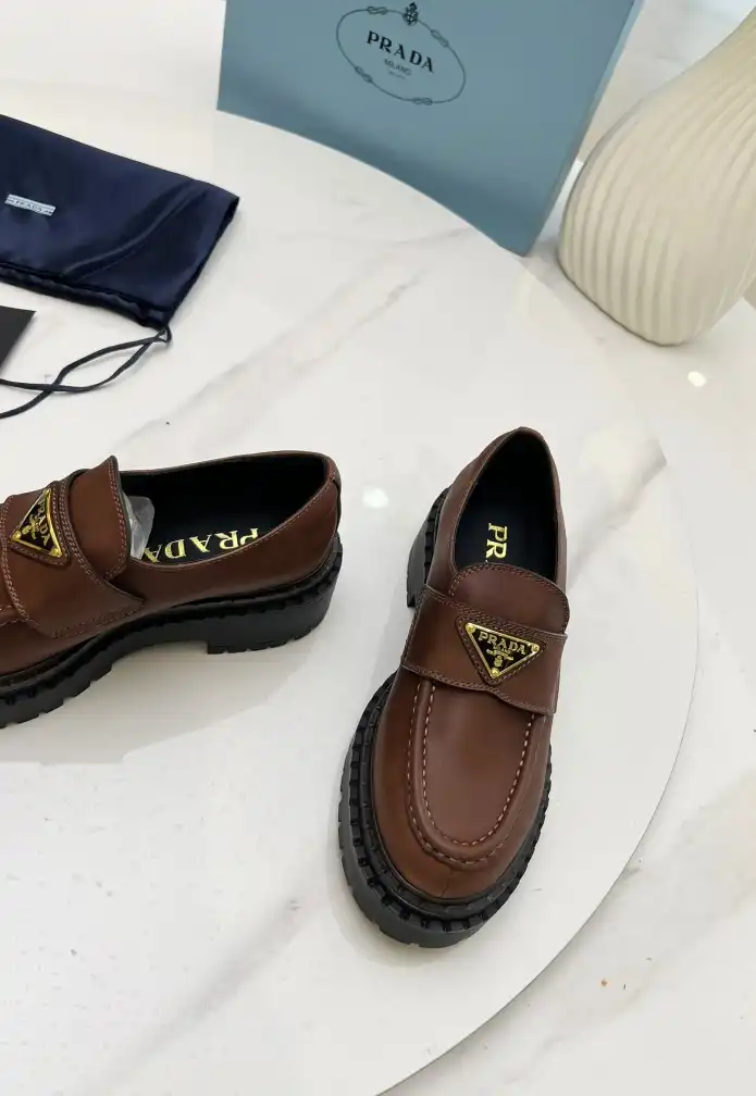 hype Prada Leather Shoes