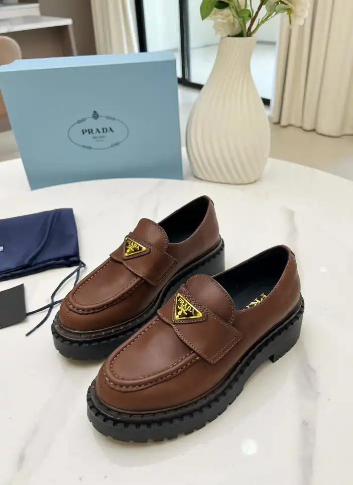 hype Prada Leather Shoes