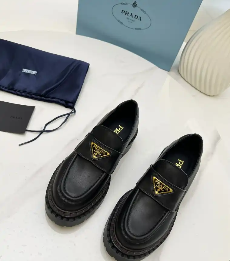 hype Prada Leather Shoes