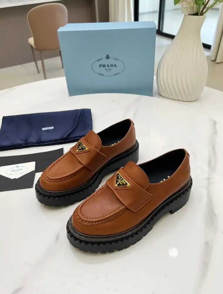 hype Prada Leather Shoes