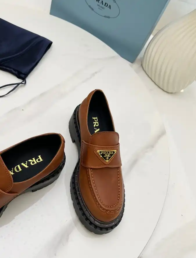 hype Prada Leather Shoes