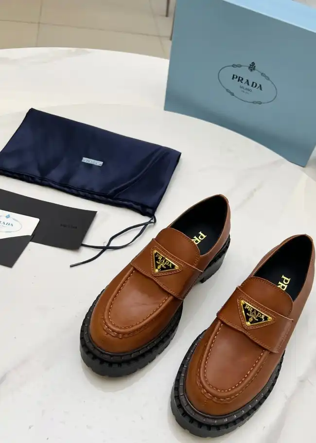 hype Prada Leather Shoes