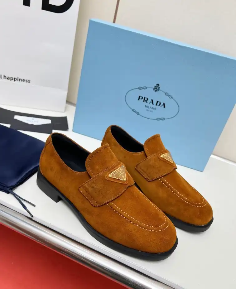 hype Prada Leather Shoes