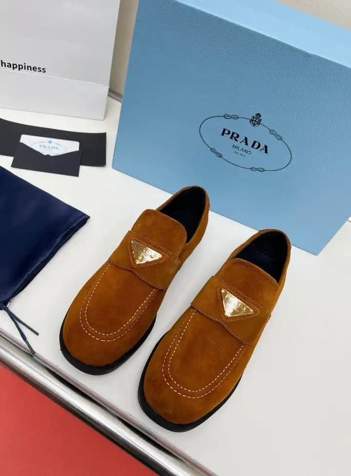 hype Prada Leather Shoes