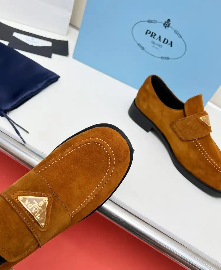 hype Prada Leather Shoes