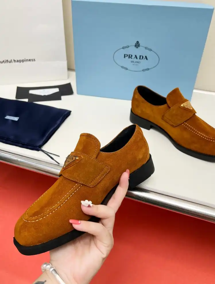 hype Prada Leather Shoes