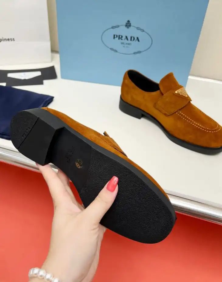 hype Prada Leather Shoes