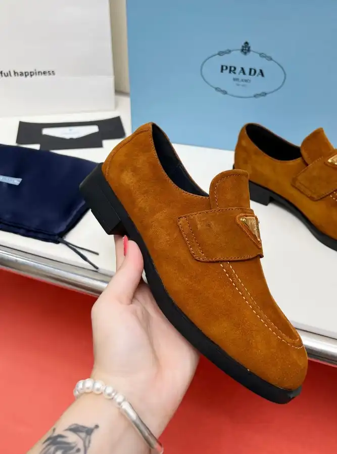 hype Prada Leather Shoes