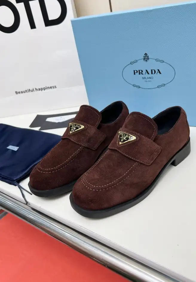 hype Prada Leather Shoes