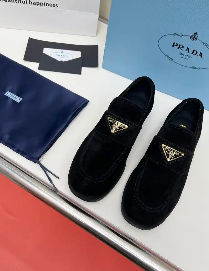 hype Prada Leather Shoes