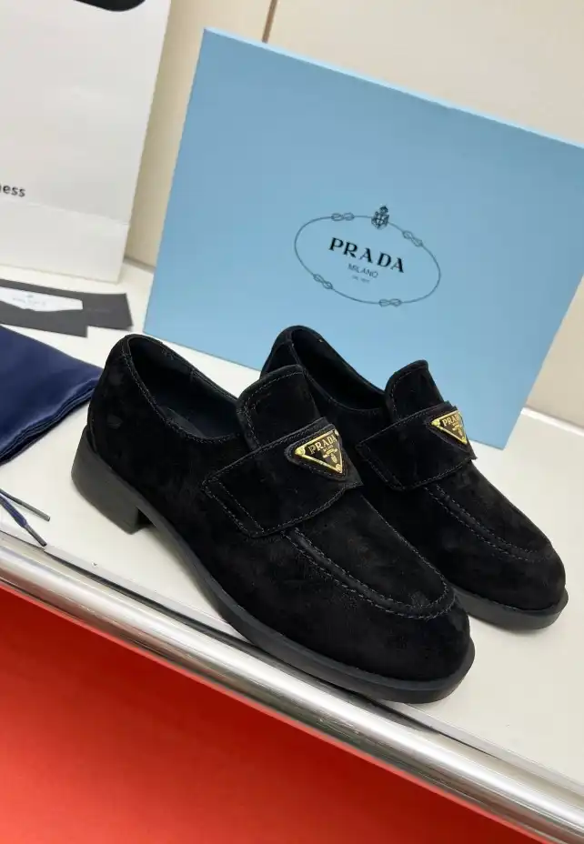 hype Prada Leather Shoes